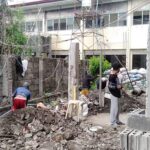 Workers working on orphanage in Philippine